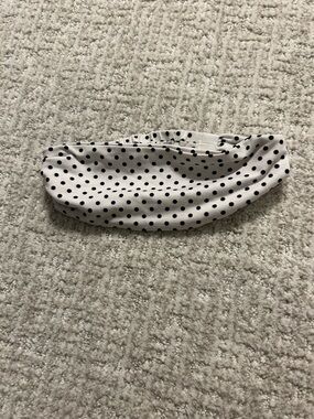 White and Black Polka Dot Kids Headband